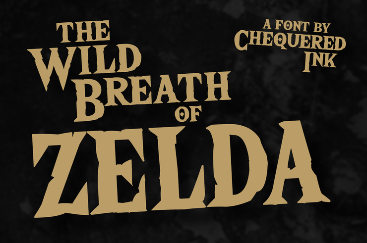 The Wild Breath of Zelda字体 1