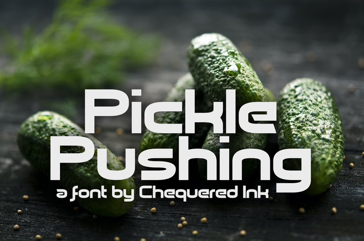 Pickle Pushing字体 1
