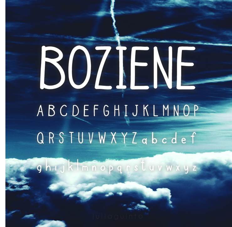 Boziene字体 1