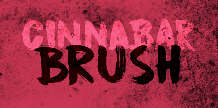DK Cinnabar Brush字体 1