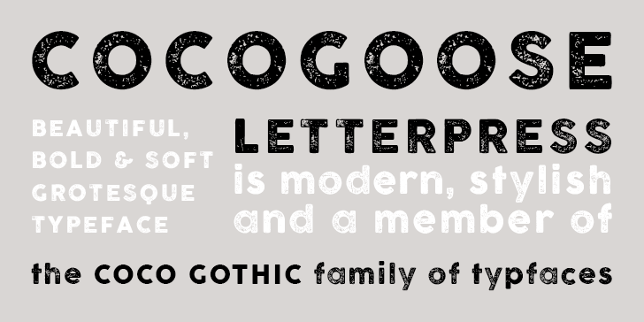 COCOGOOSE LETTERPRESS字体 2