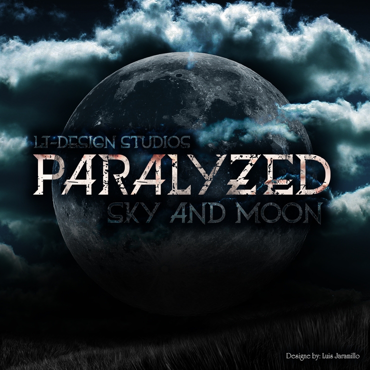 Paralyzed sky and moon字体 3