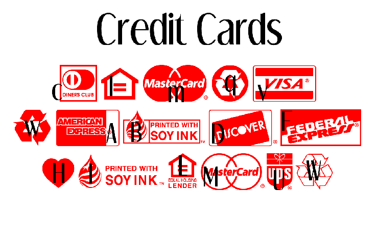 Credit Cards字体 1