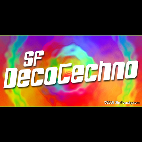 SF DecoTechno字体 1
