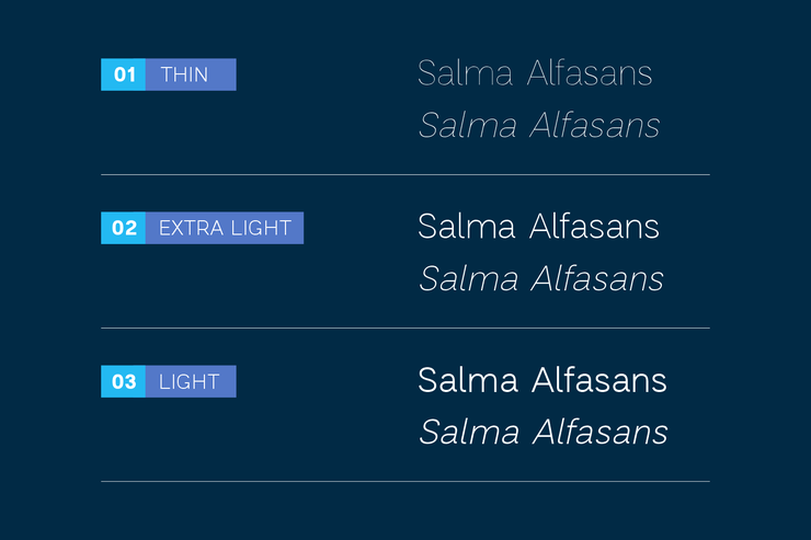 Salma Alfasans字体 1