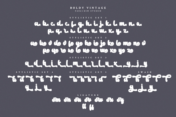 Boldy Vintage字体 6