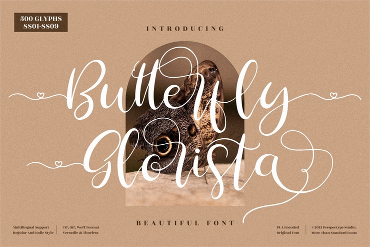 Butterfly Glorista字体 5