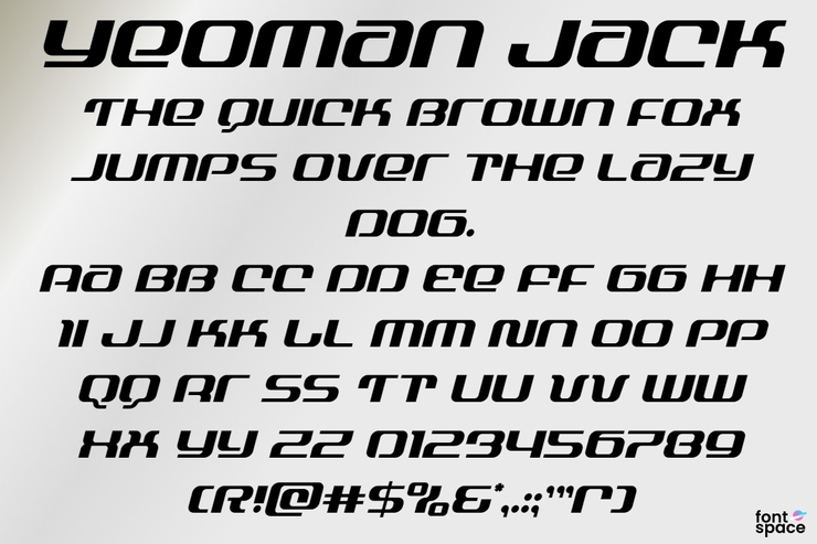 Yeoman Jack字体 6