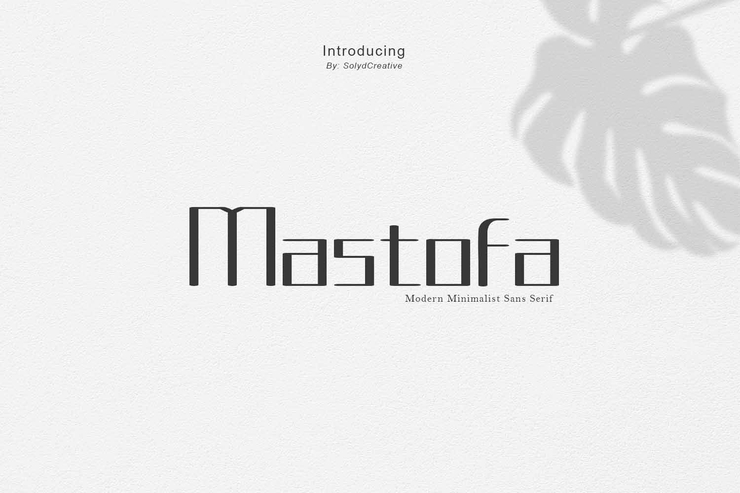 Mastofa字体 1