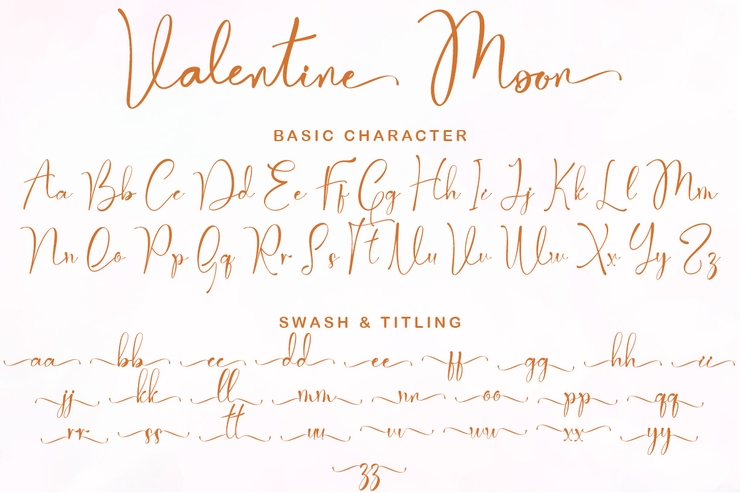 Valentine Moon字体 9