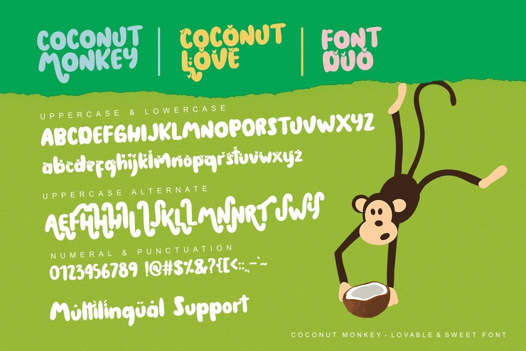 The Coconut love字体 1