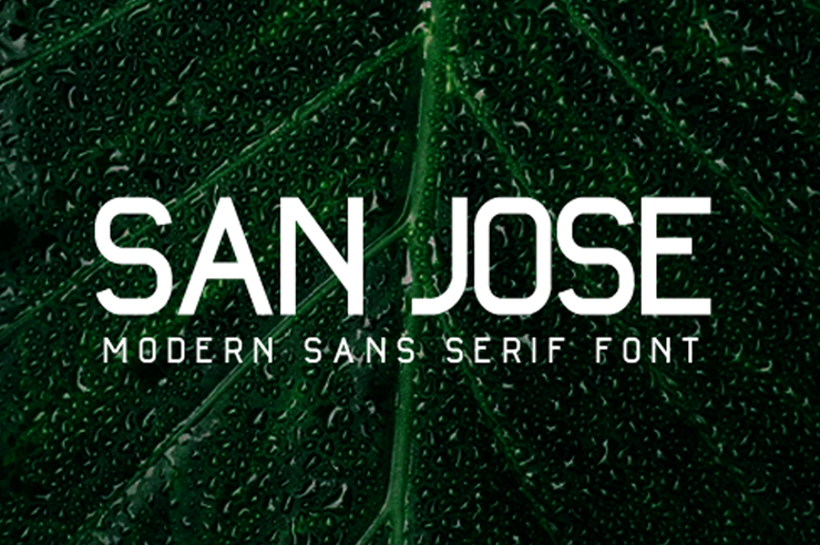 San Jose -字体 5