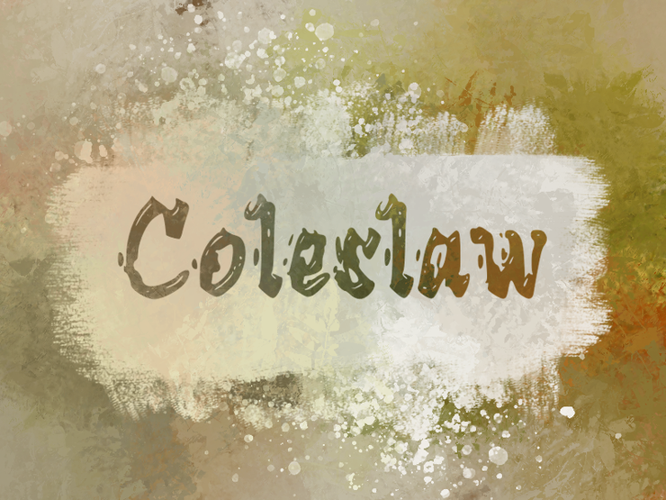 c Cole Slaw字体 1
