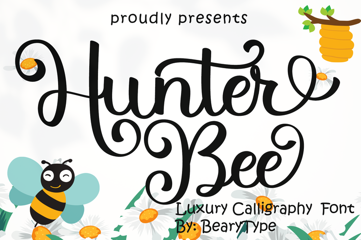 Hunter Bee字体 2