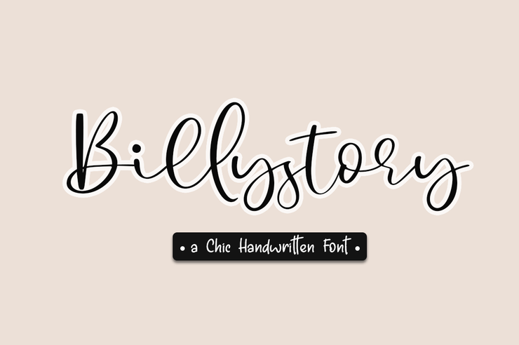 Billystory字体 5