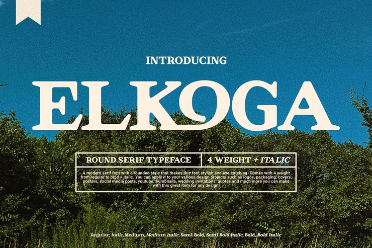 Elkoga字体 6