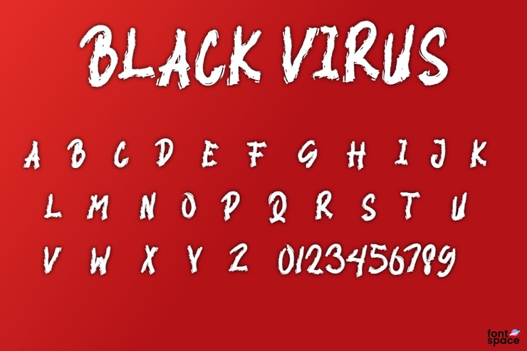 BLACK VIRUS字体 1