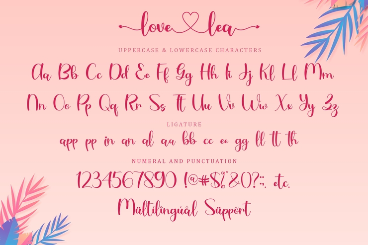 Love Lea字体 6
