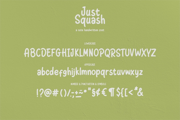 Just Squash字体 3