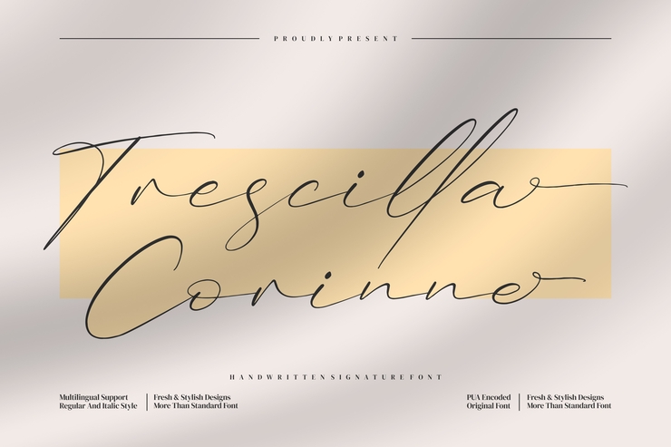 Trescilla Corinne字体 7