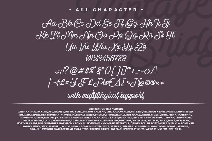 Vintage Bridge字体 4