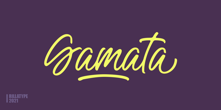 Gamata字体 1