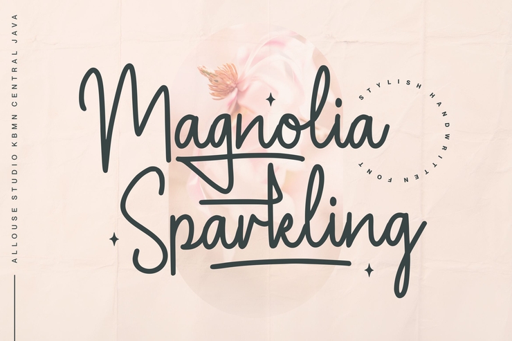 Magnolia Sparkling字体 9