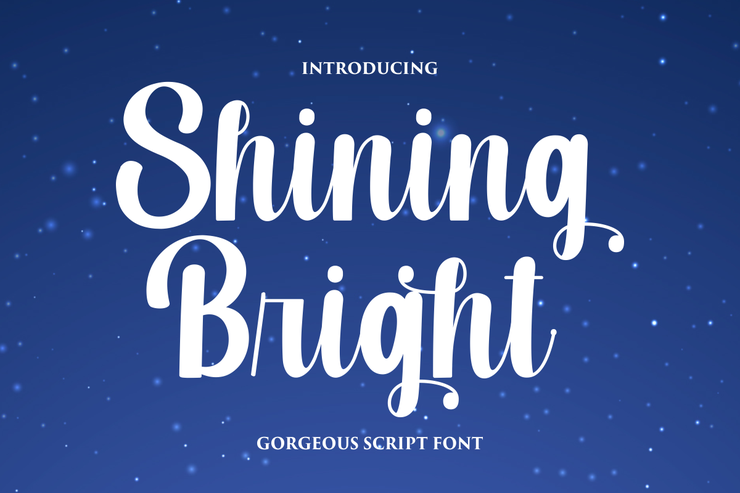 Shining Bright字体 1