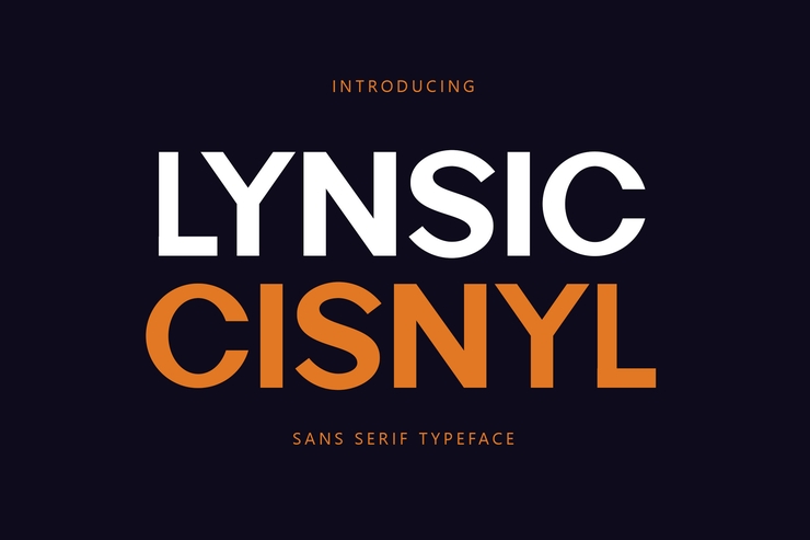 Lynsic Cisnyl字体 2