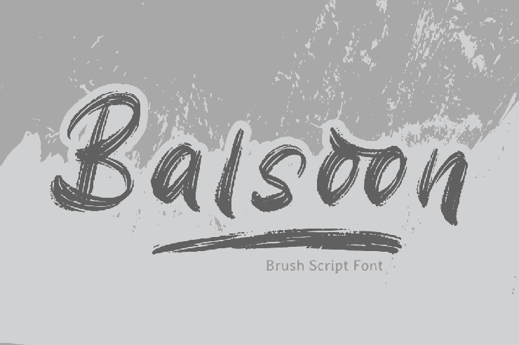 Balsoon字体 8