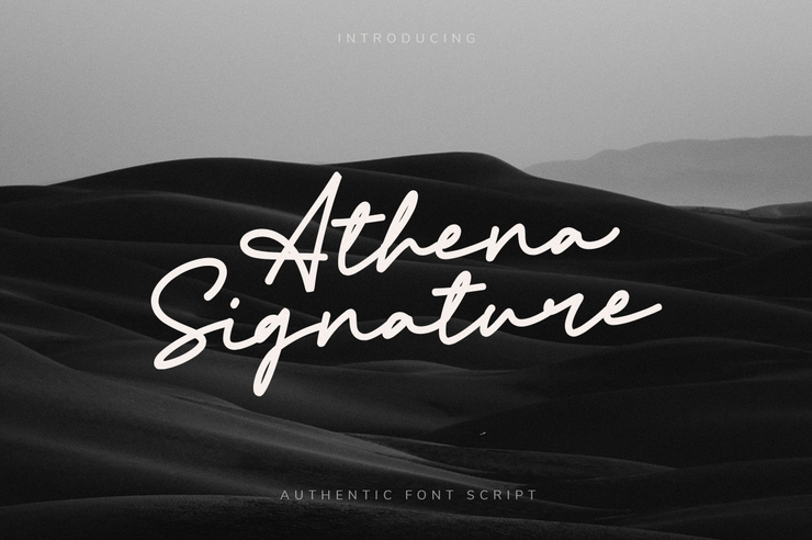 Athena Signature字体 1
