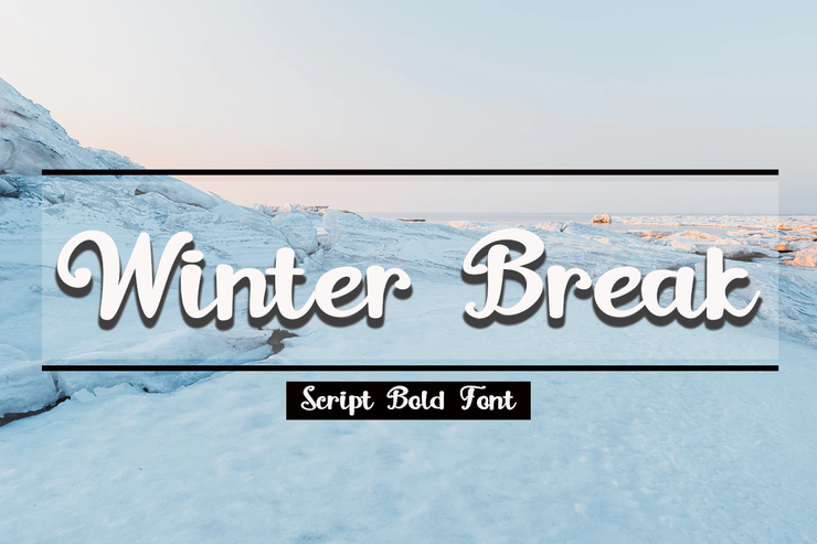 Winter Break字体 3
