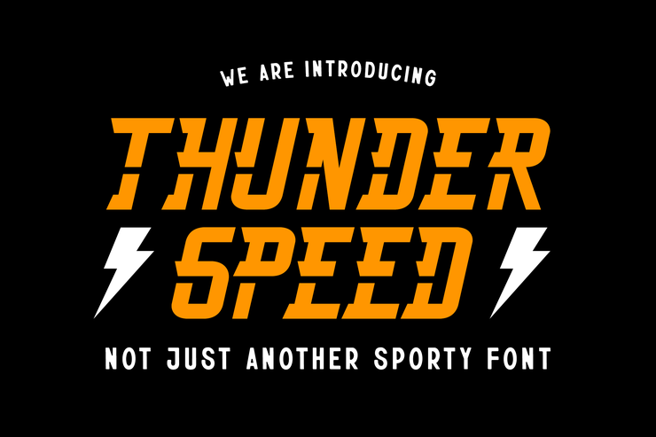 Thunderspeed字体 7