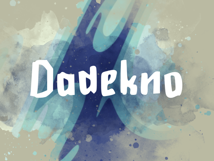 d Dadekno字体 1