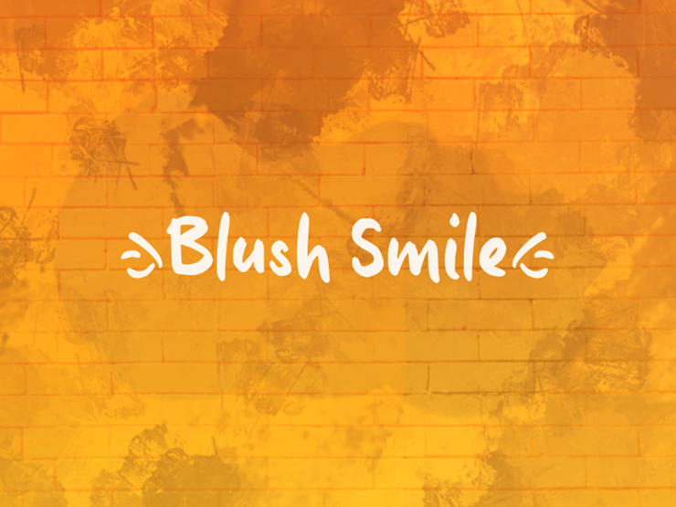 b Blush Smile字体 1
