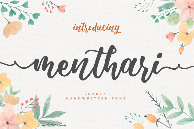 Menthari字体 6