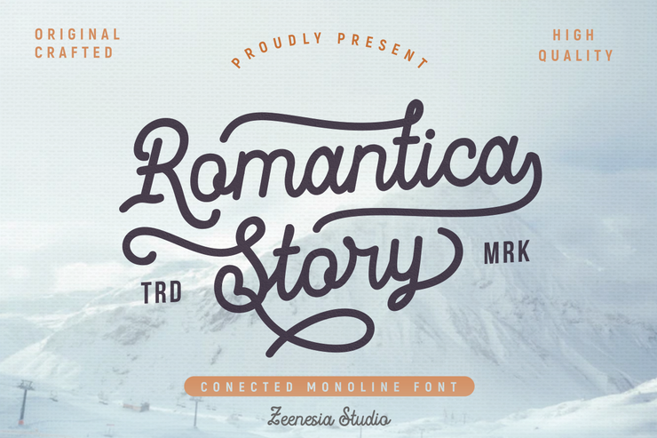 Romantica Story字体 4