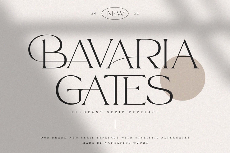 Bavaria Gates字体 3