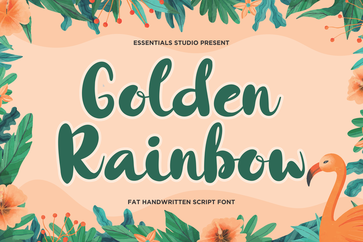 Golden Rainbow字体 2