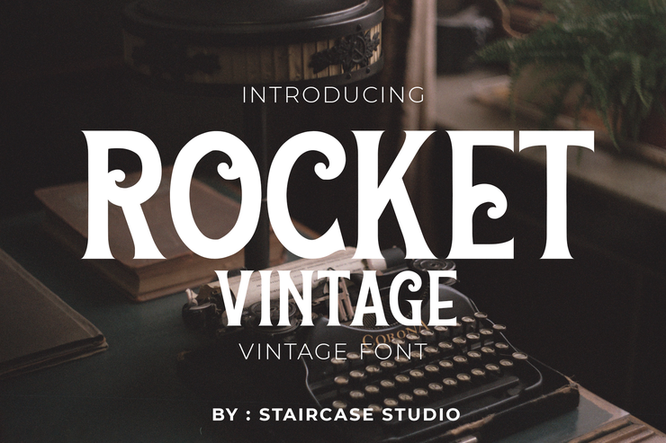 Rocket - Vintage字体 1