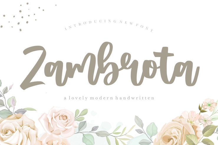 Zambrota字体 1