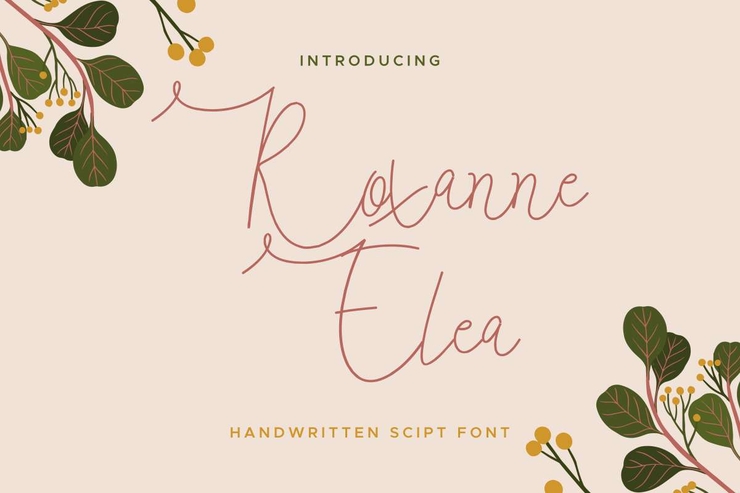 Roxanne Elea字体 1