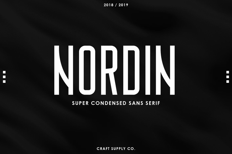 Nordin字体 3