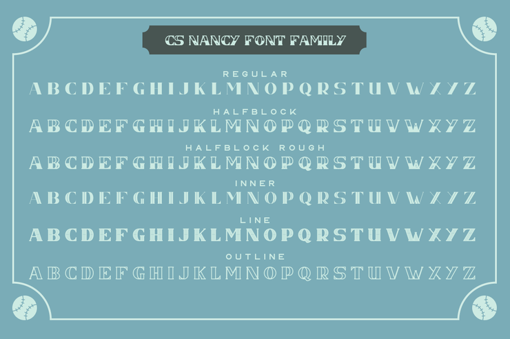 CS Nancy字体 1