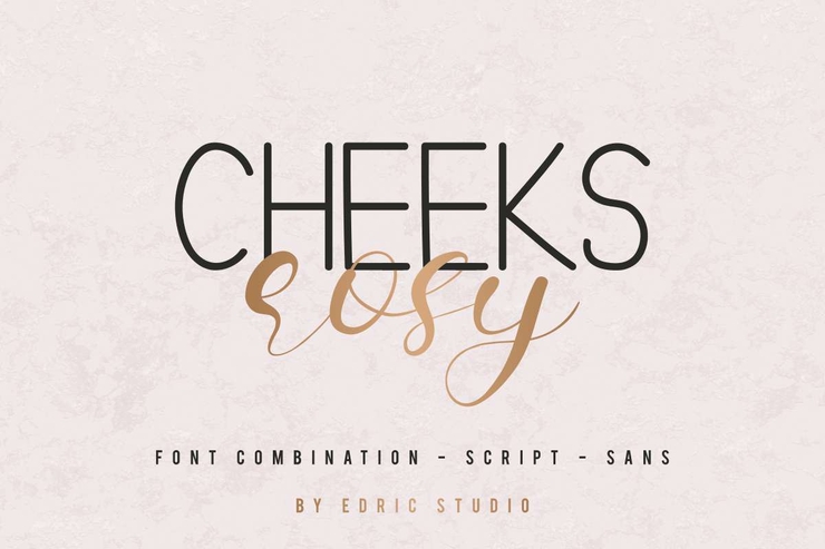 Cheeks Rosy字体 1