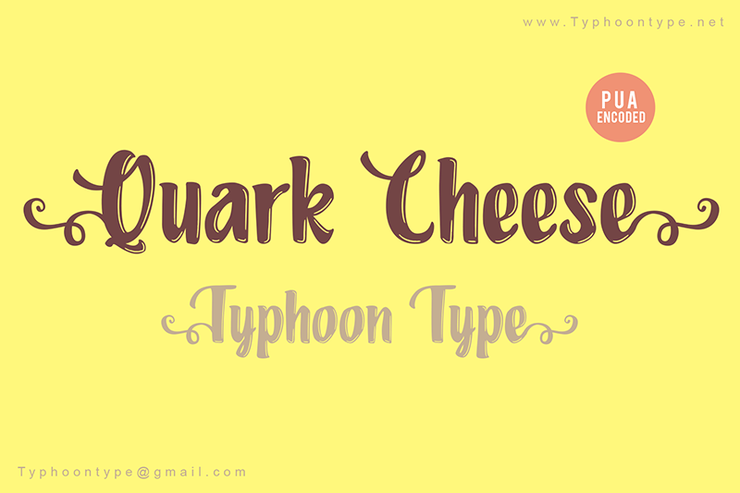 Quark Cheese字体 1
