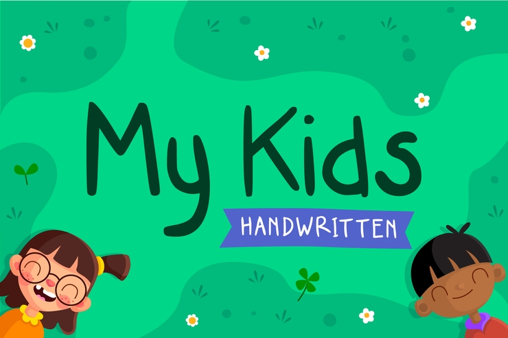 My Kids Handwritten字体 5