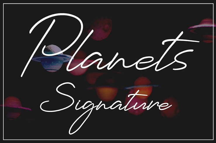 Planets Signature字体 1