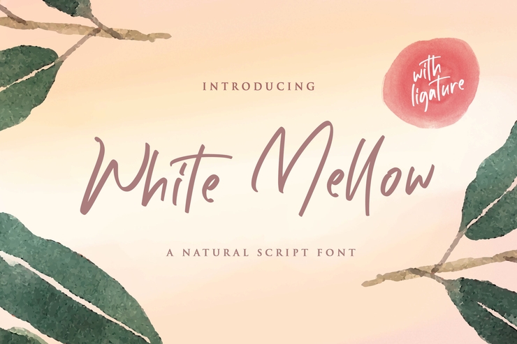 White Mellow字体 9