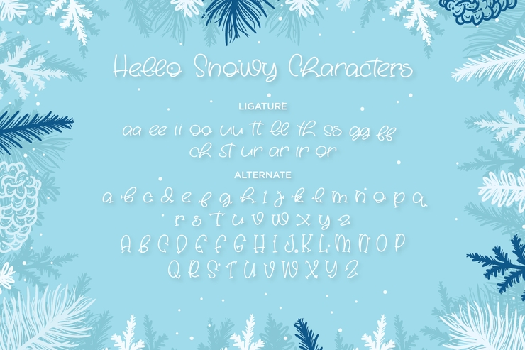 Hello Snowy字体 1